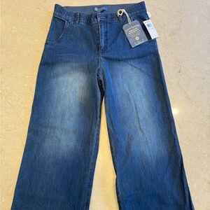 NWT. never worn, Ab solution skyrise wide leg jeans, size 10.  Democracy brand